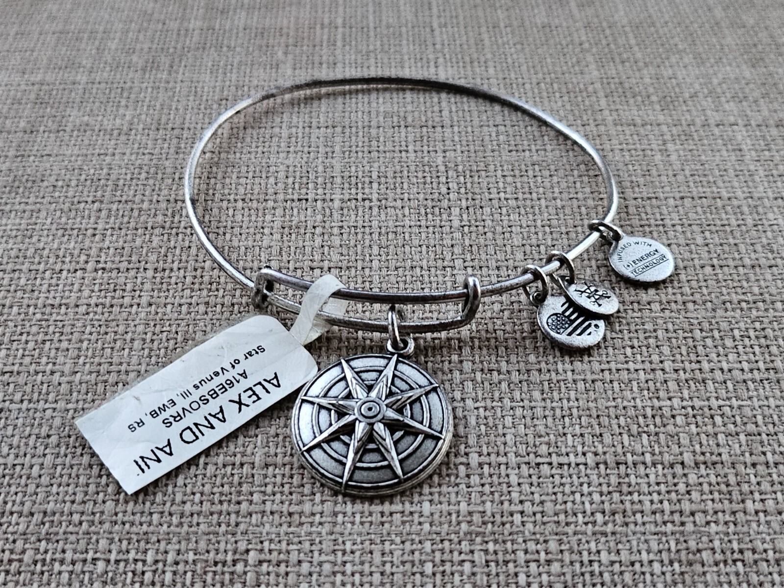 Star of Venus Alex And Ani Bracelet Silver Tone LOVE BEAUTY INSPIRATION Jewelry