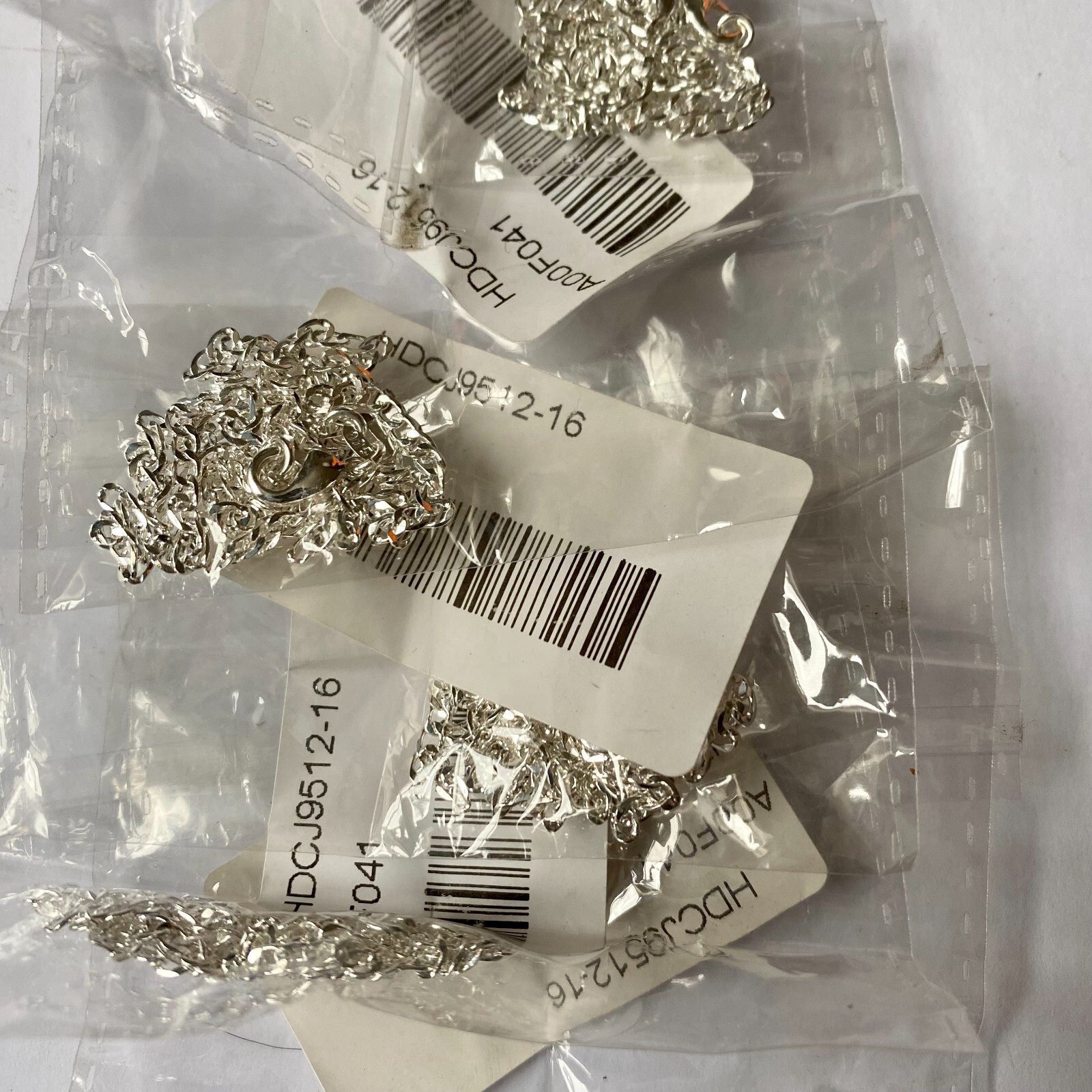 Silver Plated Snake & Curb Necklace Chains For Jewellery Making Bundle