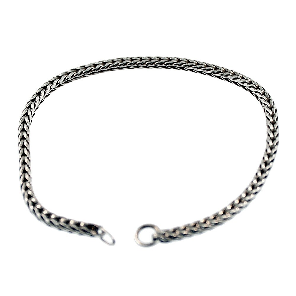 Trollbeads Original Foxtail 15217 Bracelet Silver 6.7 (5.7 actual) inch :0