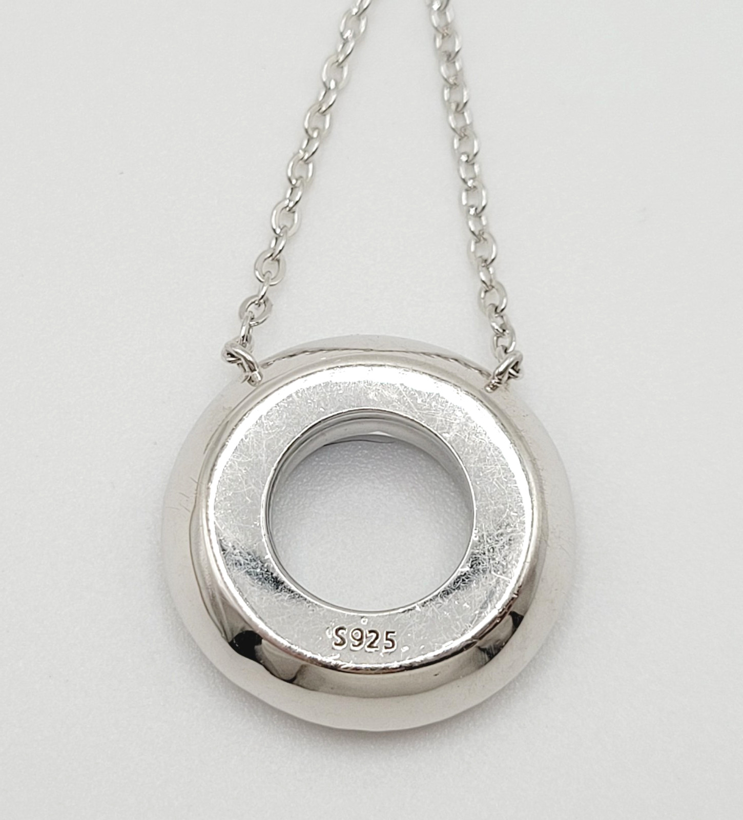Cosmic Ring Swarovski Elements Crystal Center w Rhinestones 925 Silver Necklace