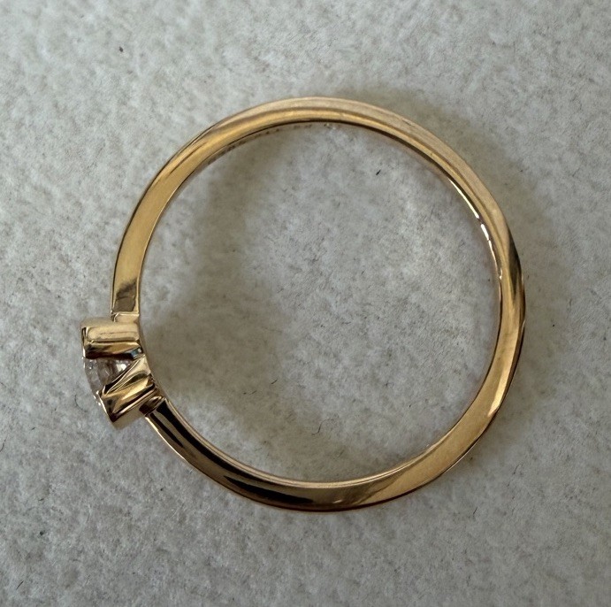Pandora Talisman Lab-Grown Diamond Heart 0.25 ct TW, 14k Gold Ring Size 50