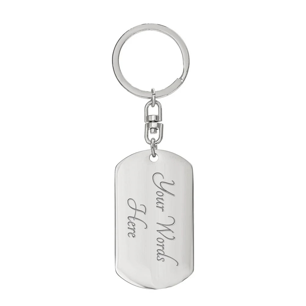 Engraved Puerto Rico Flag Latin American Culture Dog Tag Necklace or Keychain