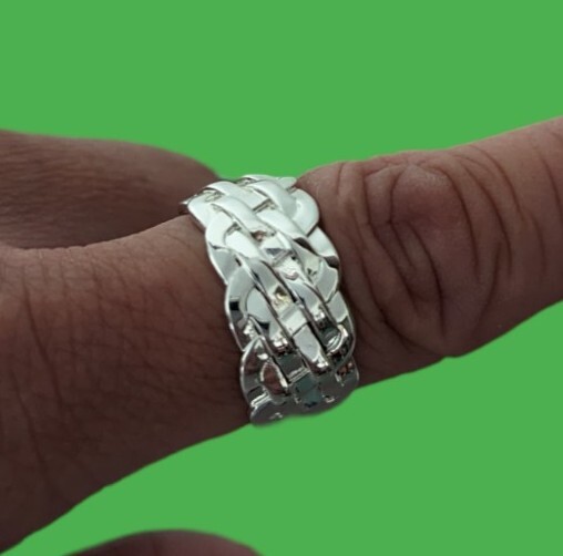 Belk Silver Nugget Ring Unisex Size 8 Men’s Women’s Casual Stylish Jewelry
