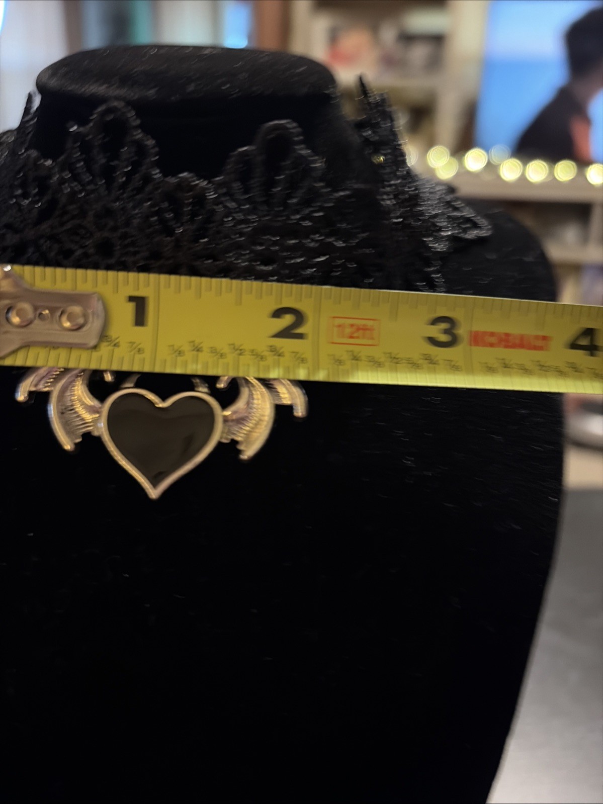 Retro Tattoo Goth Choker Necklace for Women Elastic Style 90s Gothic Look Heart
