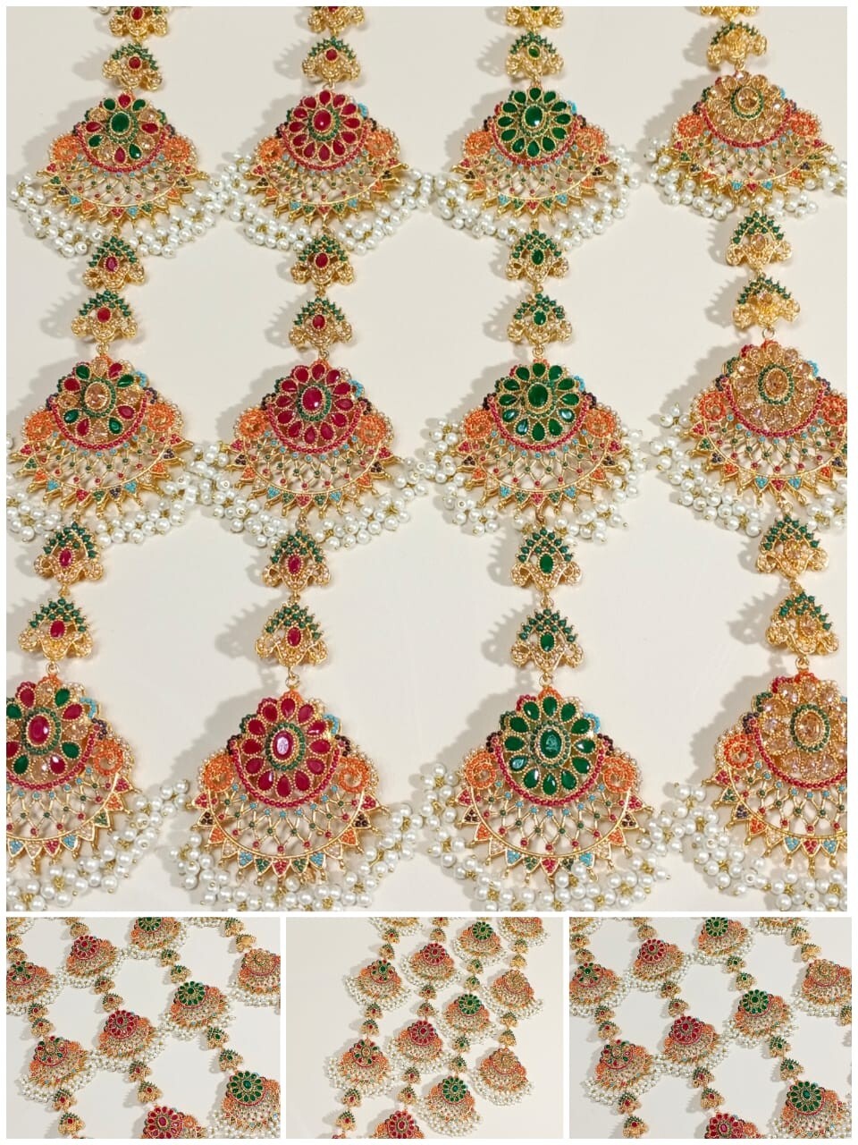 Stylish Elegent Modren Hair Paranda Indian/Pakistani Bridalwear Partywear (E211)