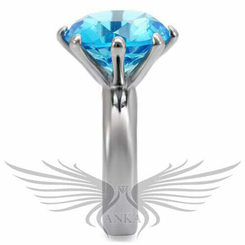 Brilliant Huge 10Ct Round Cubic Zircon CZ AAA Fashion Ring Size 5 – 10 Tk093