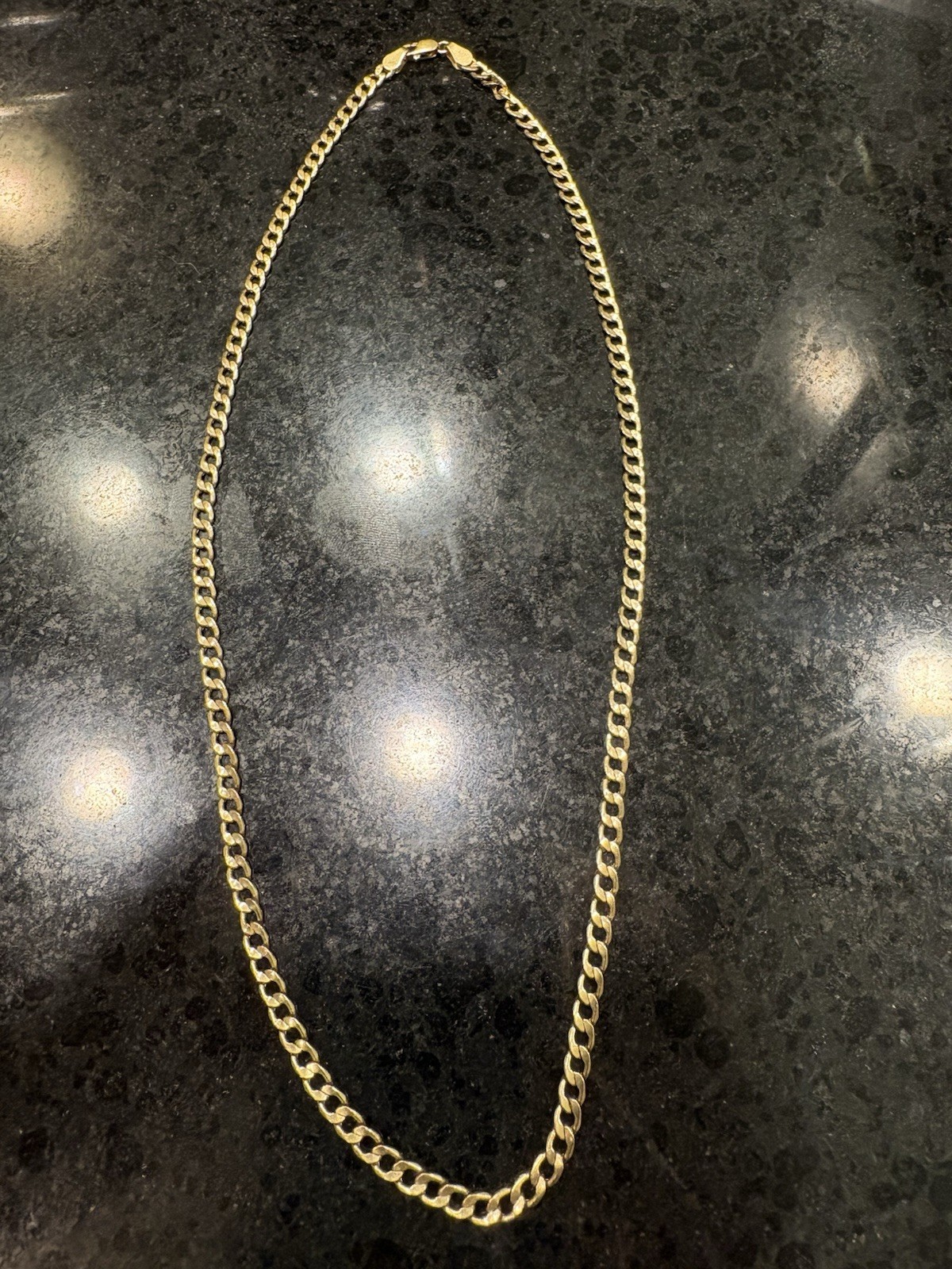 16” Curb Chain in Solid 18k Gold