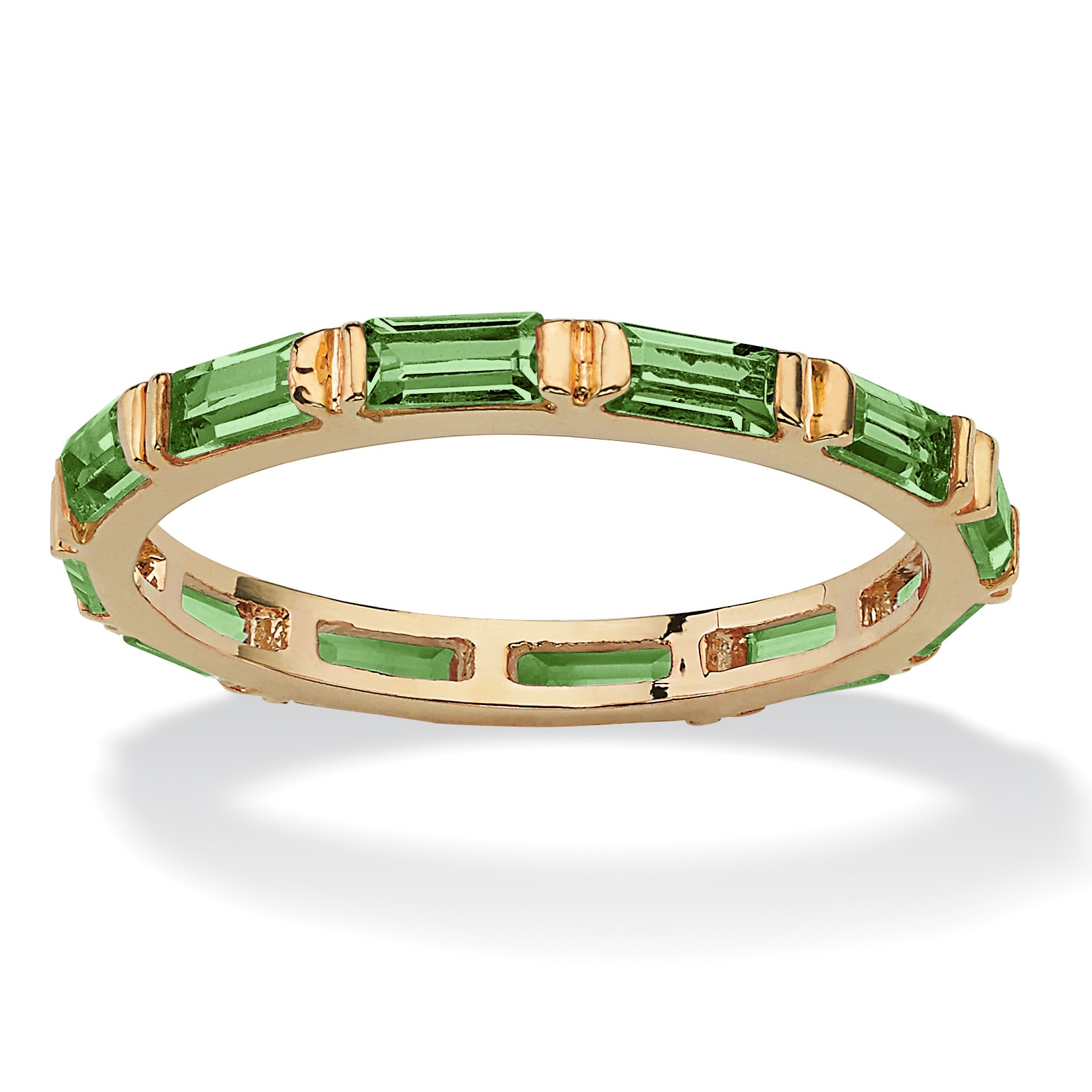 Birthstone Eternity Band Gold-Plated