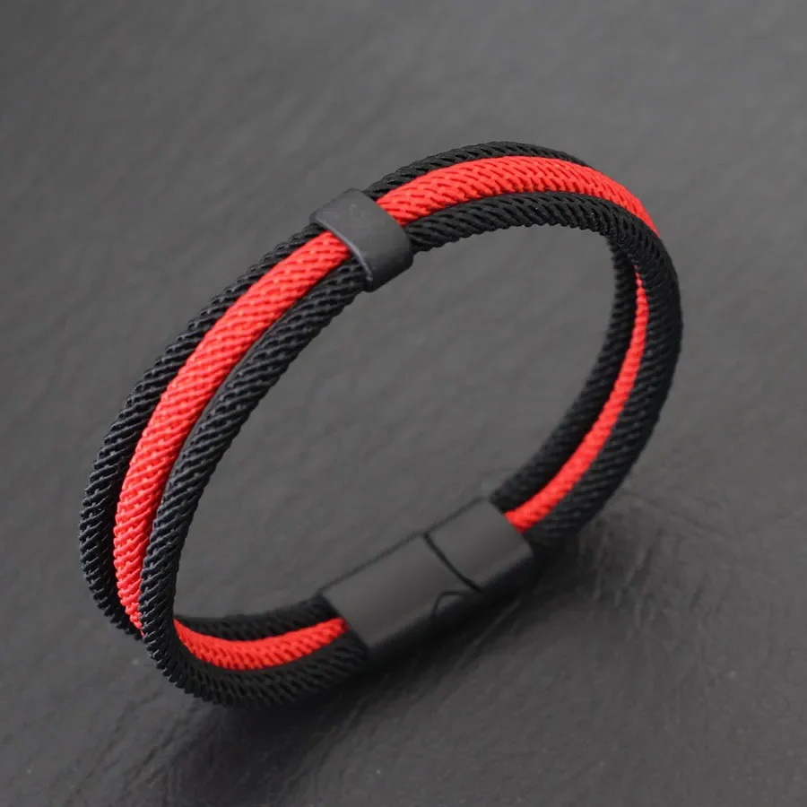 5 Style Rope Bracelet 4mm Black Red Thread Nautical Adjustable Sports Jewelry