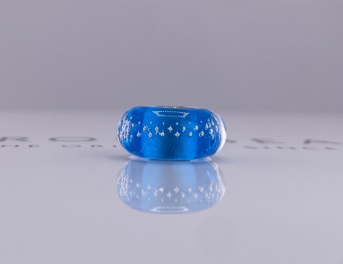 Trollbeads Silver Trace, Turquoise Bead
