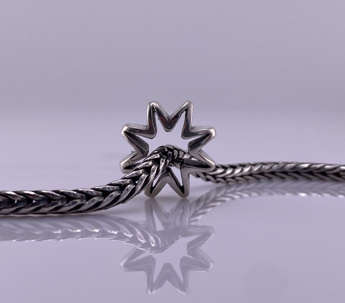 Elfbeads Sterling Silver Starburst Spacer Charm Bead 925 New