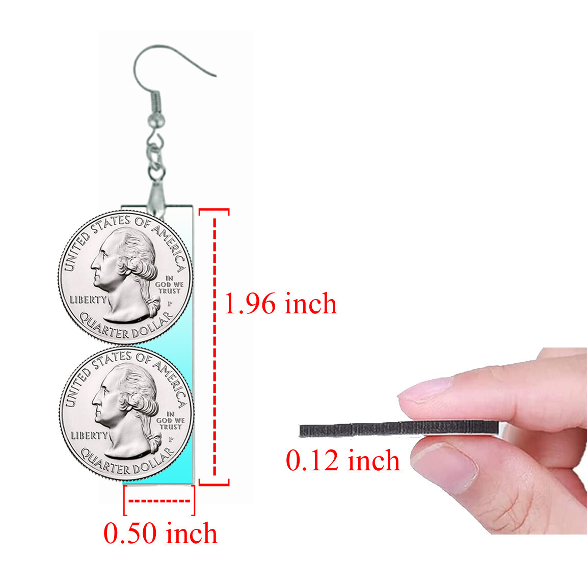 Nautical Ocean Starfish Seashells Coastal Tropical Beach Dangle Bar Earrings