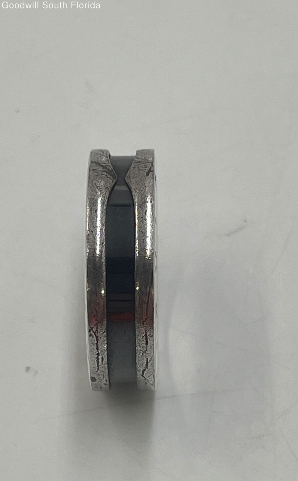 Authentic Bvlgari Men’s Silver Ring Size 9. Weight 7.0g