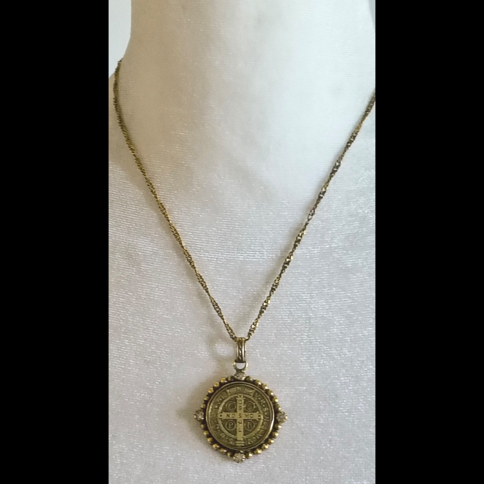 Vintage Virgins Saints & Angels San Benito Magdalena Mexico Pendant Necklace