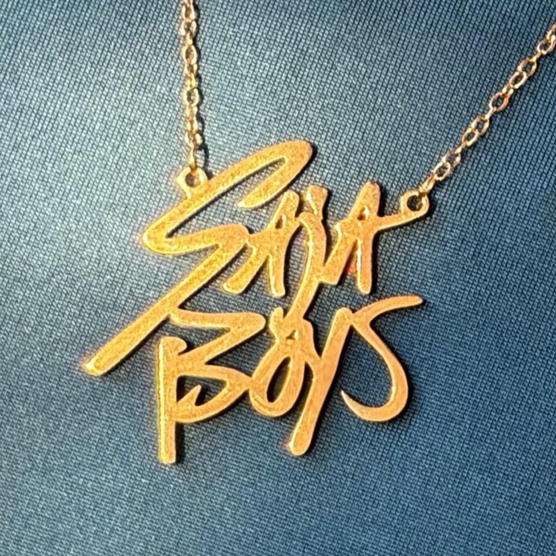 K-pop Demon Hunters Saja Boys Charm Pendant Necklace Chain