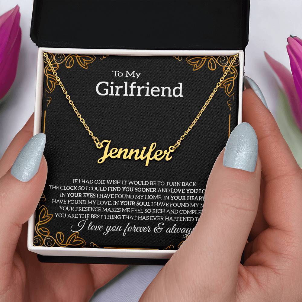 To My Girlfriend Necklace, Girlfriend Necklace From Boyfriend, Soulmate Gifts