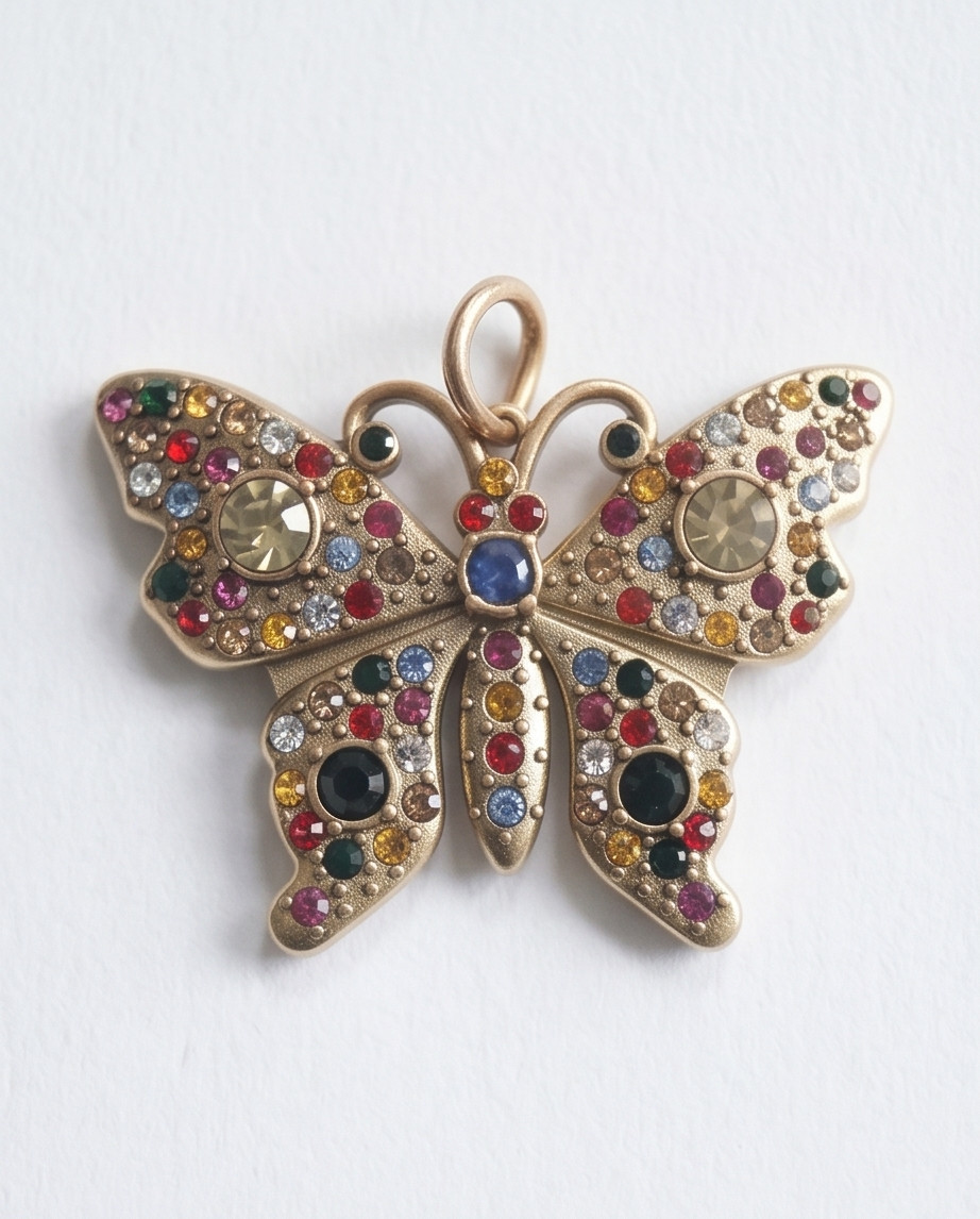 100% Gucci Pendant butterfly