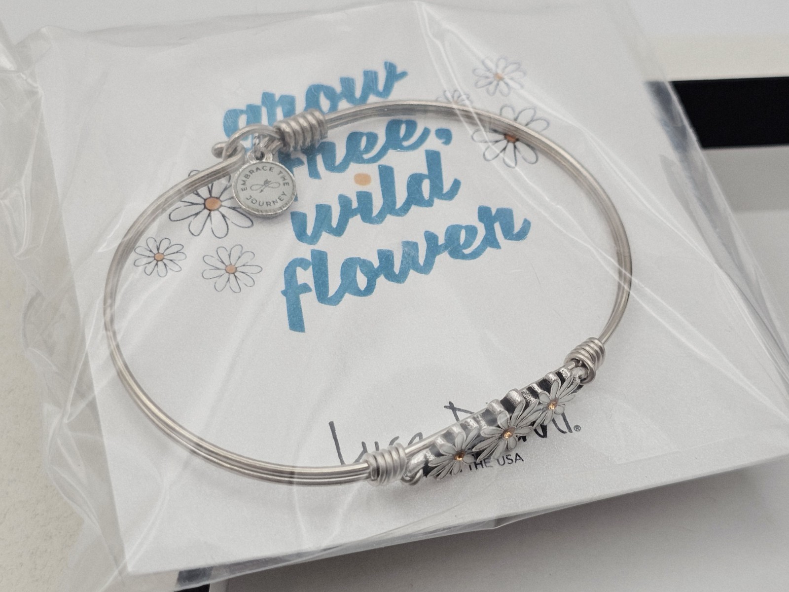 Luca & Danni Cuff Bracelet Silver Grow Free Wildflower 💐Regular Silver ✨️ New