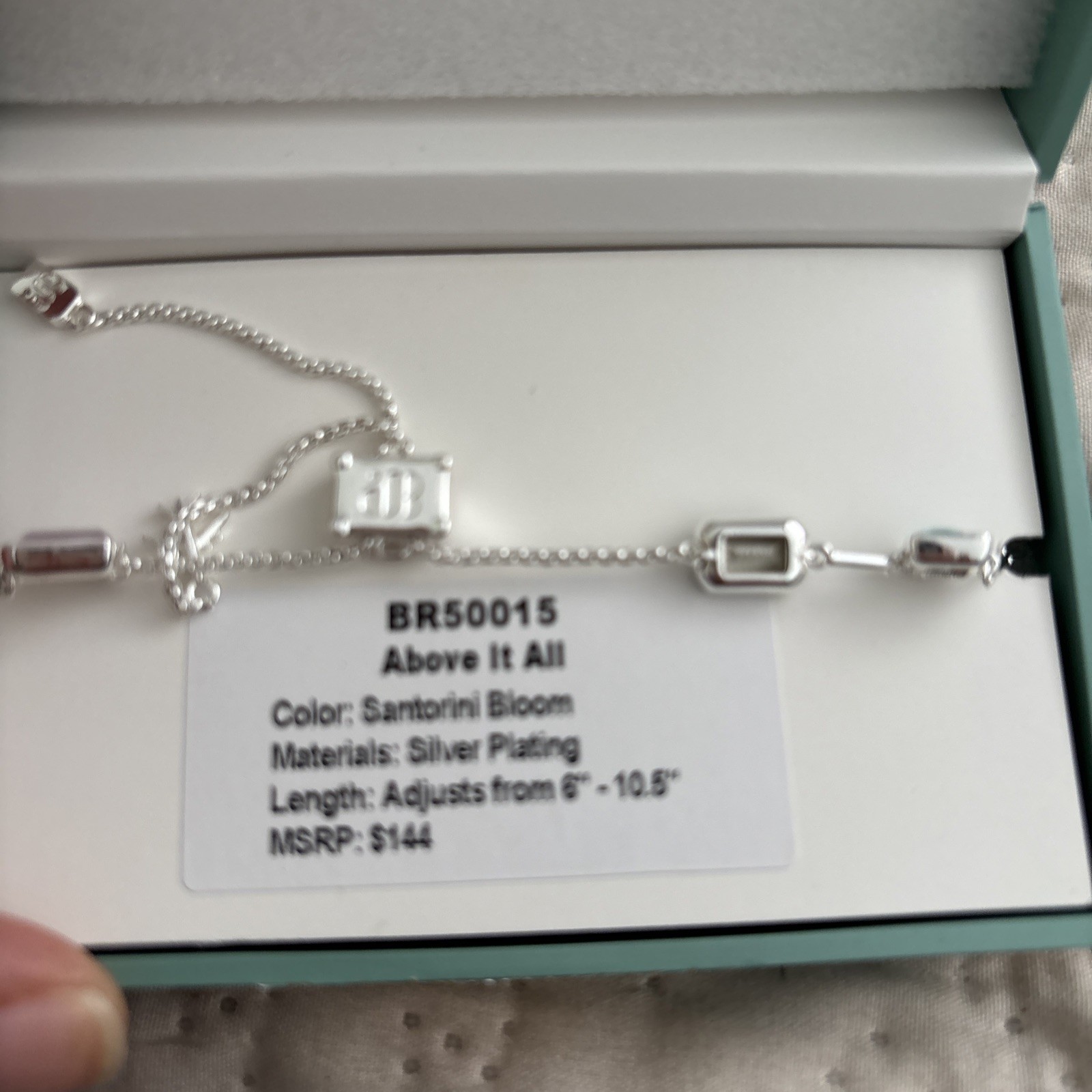 bomb Party Jewel Candy 2026 Bracelet Santorini Bloom Silver Plating