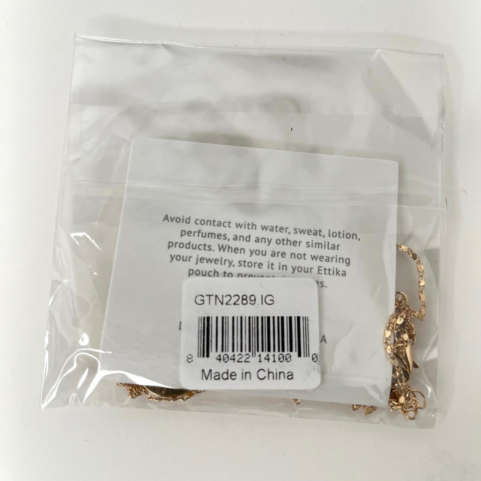 Revolve Ettika Fashion Jewelry Gold Necklace Combo Chain and Coin GTN2289 NWT
