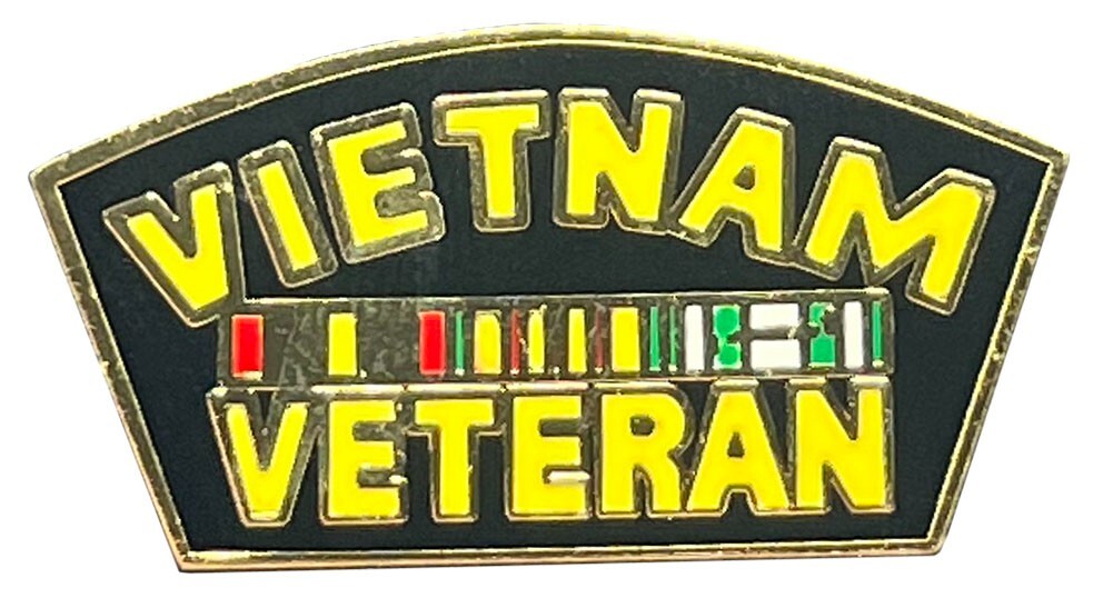 3 Pack Vietnam Veteran Ribbon Motorcycle Hat Cap Lapel Pin M-796