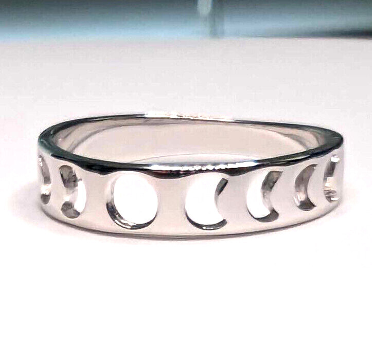 Moon Phase Ring 925 Sterling Silver Band NEW Sizes 5 to 10