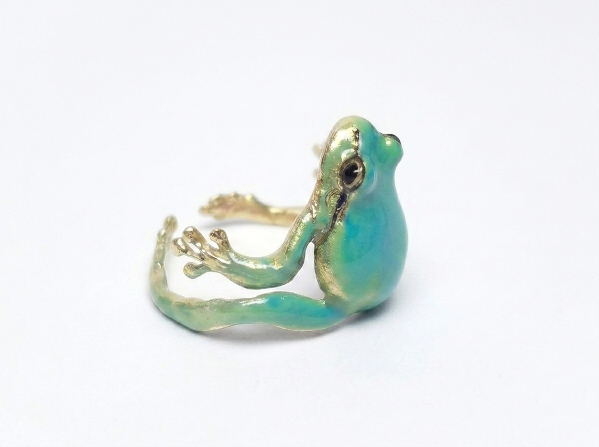 Tree Frog Ring for Women – Cute, Adjustable, Funny Frog Ring – Women’s Jewelry