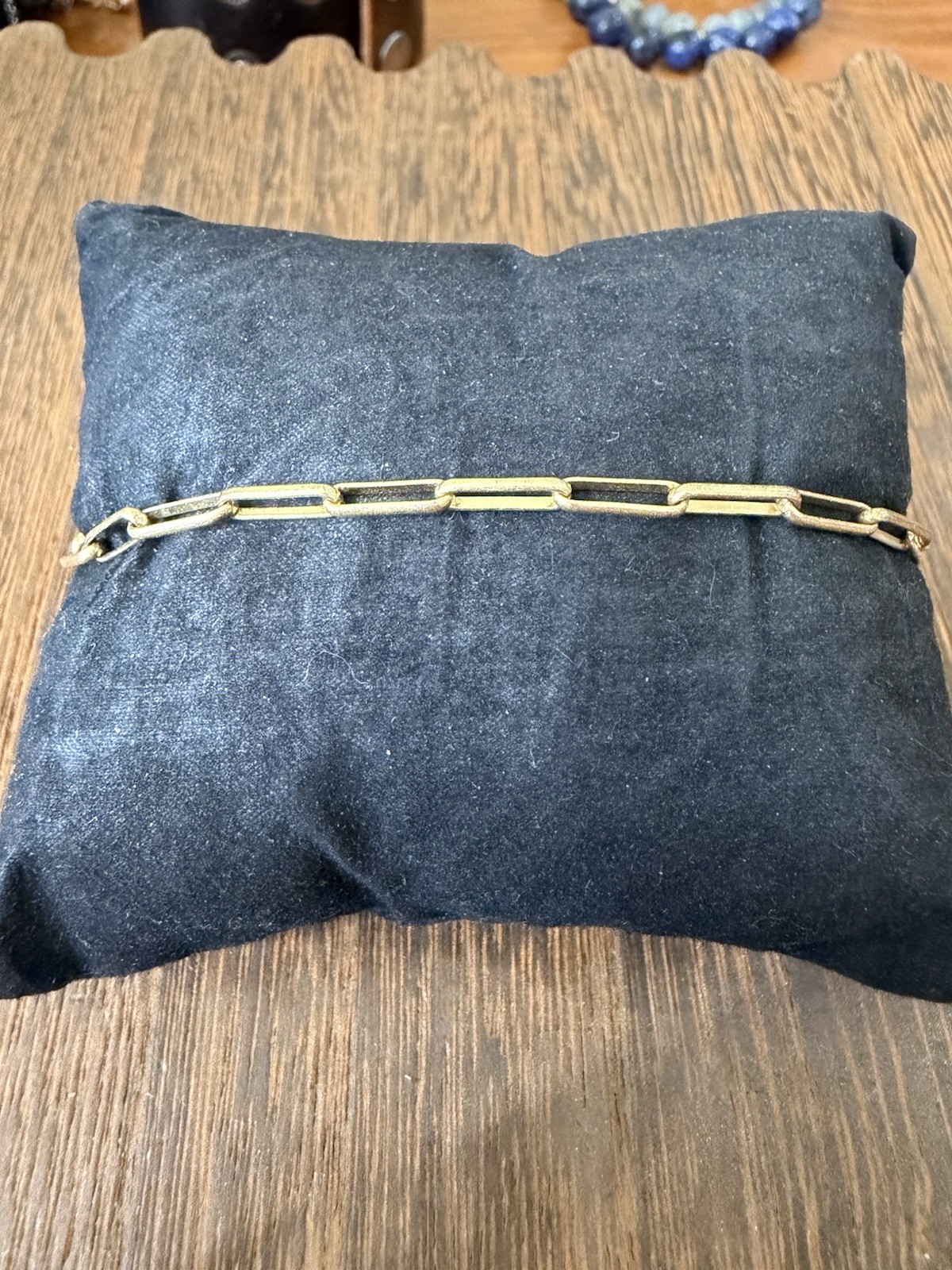 Gold Tongue Paperclip Link Bracelet