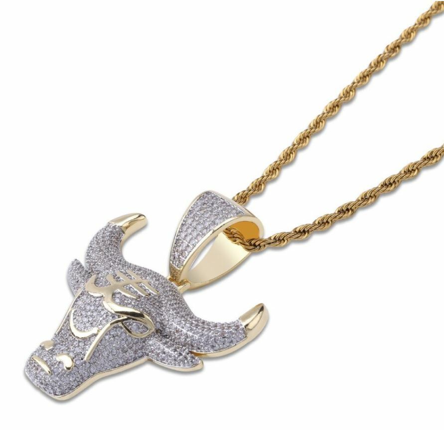 Bull Pendant Necklace – Michael Jordan Chicago Bulls – Wall Street, Stock Market