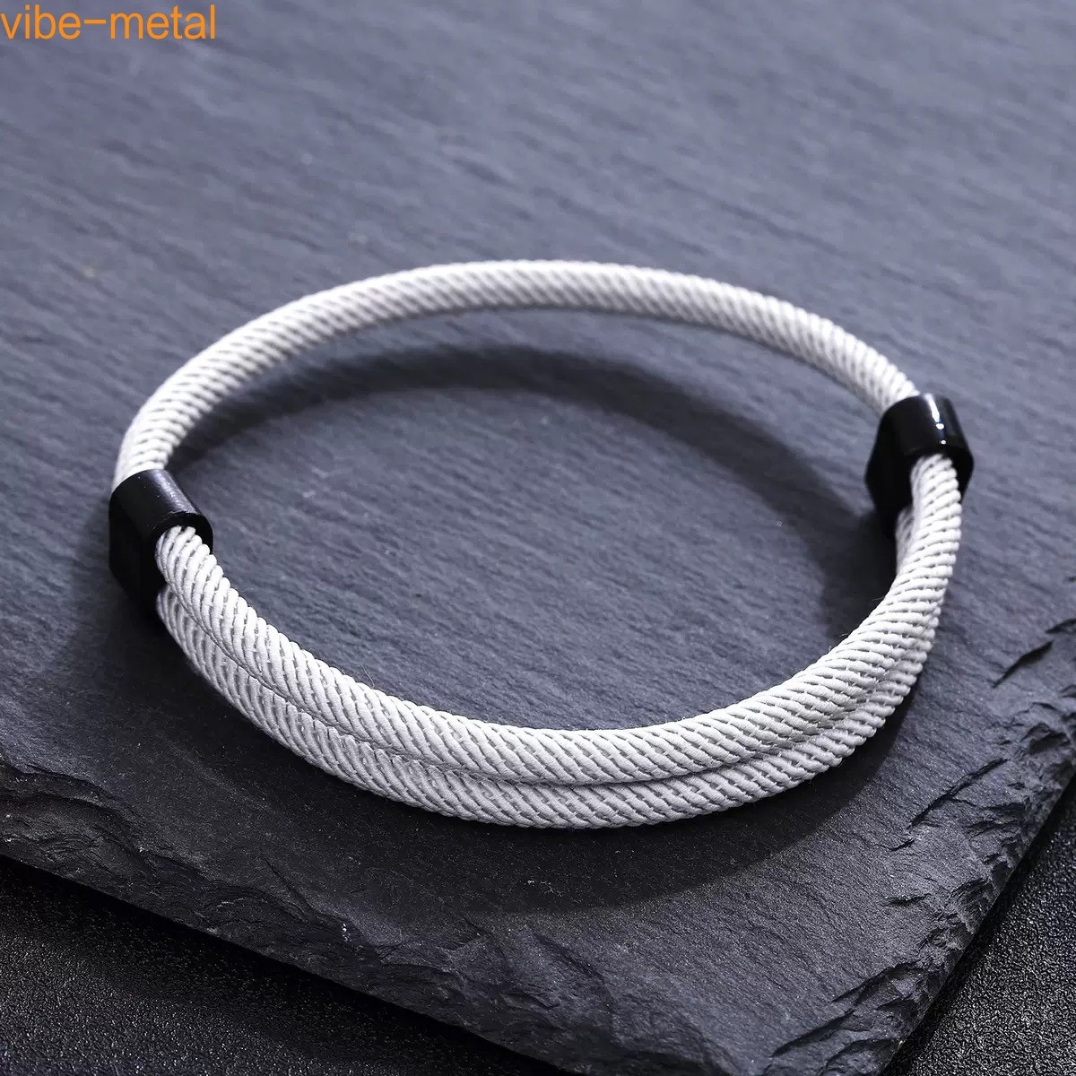 Nautical Braided Rope Cord Set – 6 Pcs Adjustable Navy Marine String Bracelet
