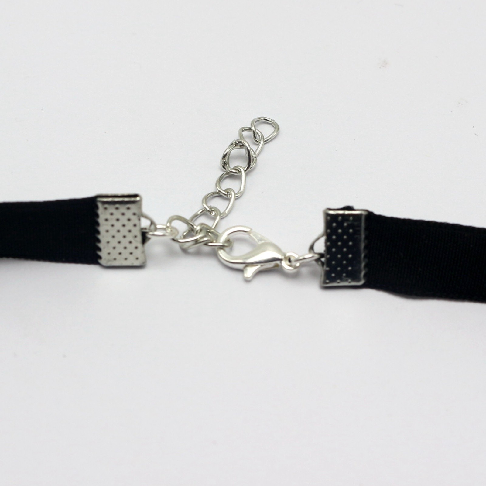 10pcs Black Velvet Classic Choker Necklace with Bails for Pendants Chain Collar