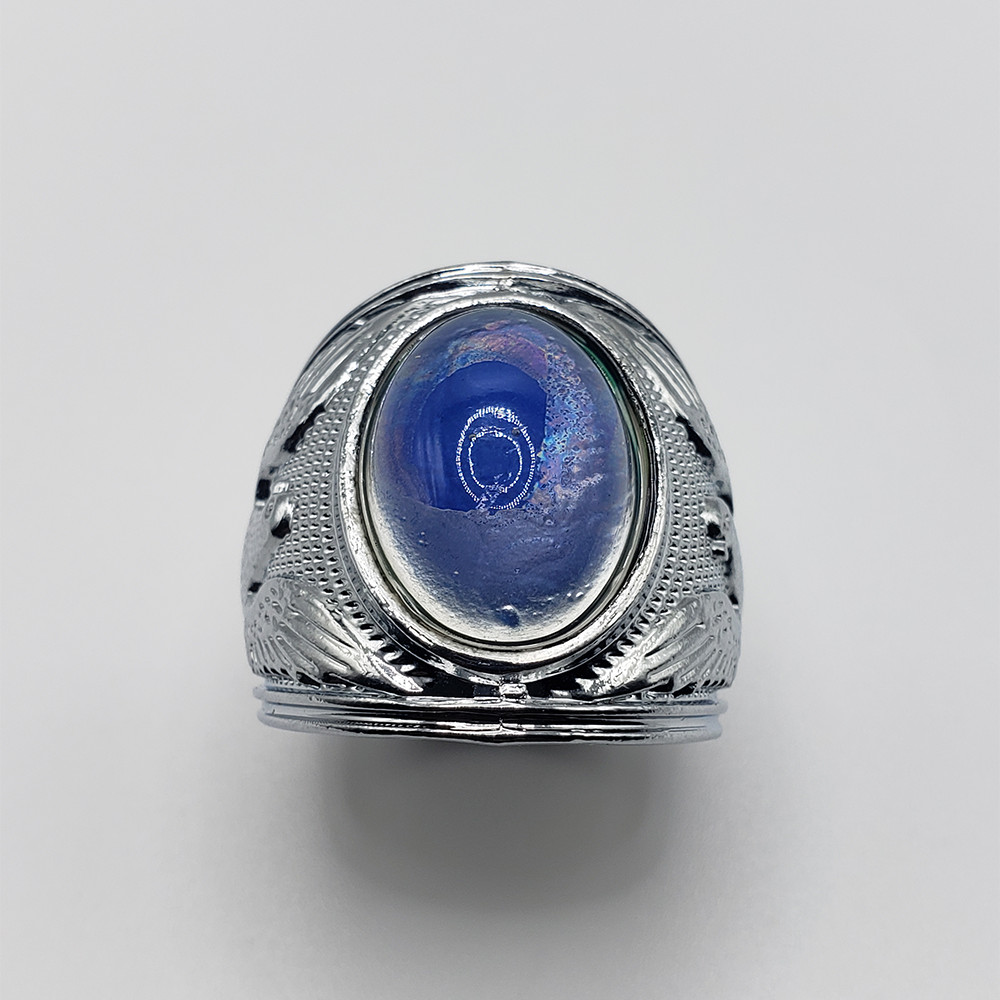 Eagle Men Ring Half Mood Half Clear Stone Color Ring Size 9.5. 11. 12. 13. 13.5
