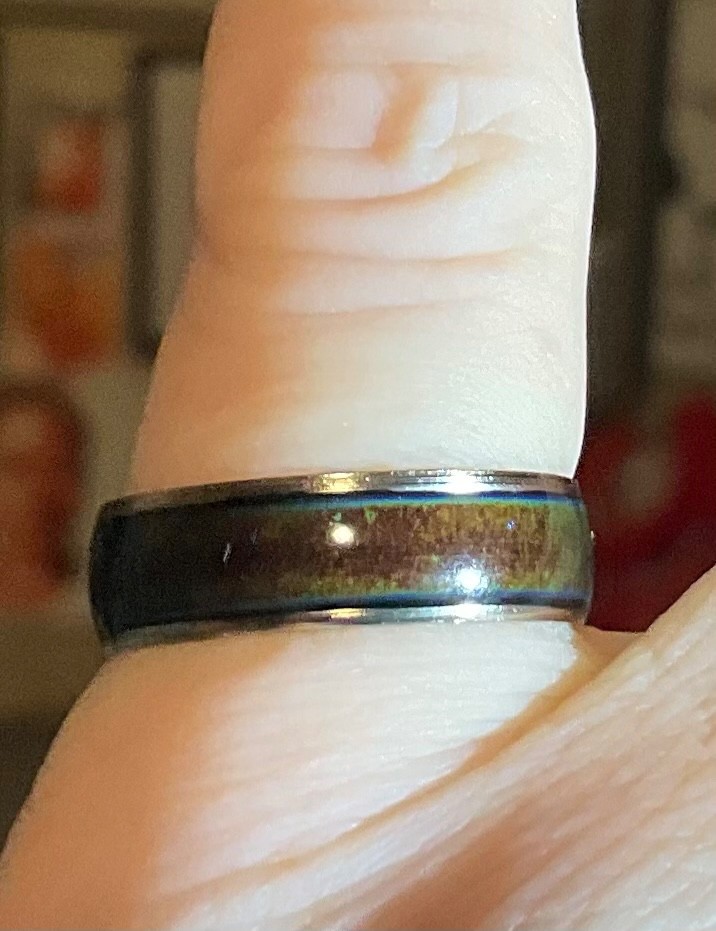 🔥 🌈 Color Changing Mood Ring Enamel Stainless Steel Size 9 US Seller FREE SHIP