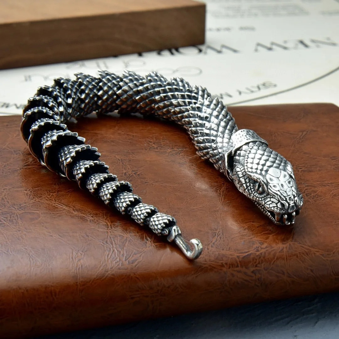 Tibetan Dragon Scale Bracelet Lucky Amulet Bangle Unisex Jewelry