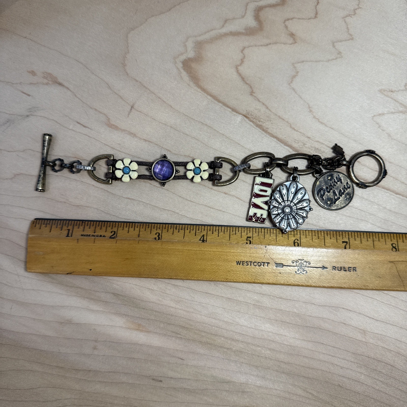 Lucky Brand BEATLES Penny Lane Bracelet RARE Love Collector Music Band