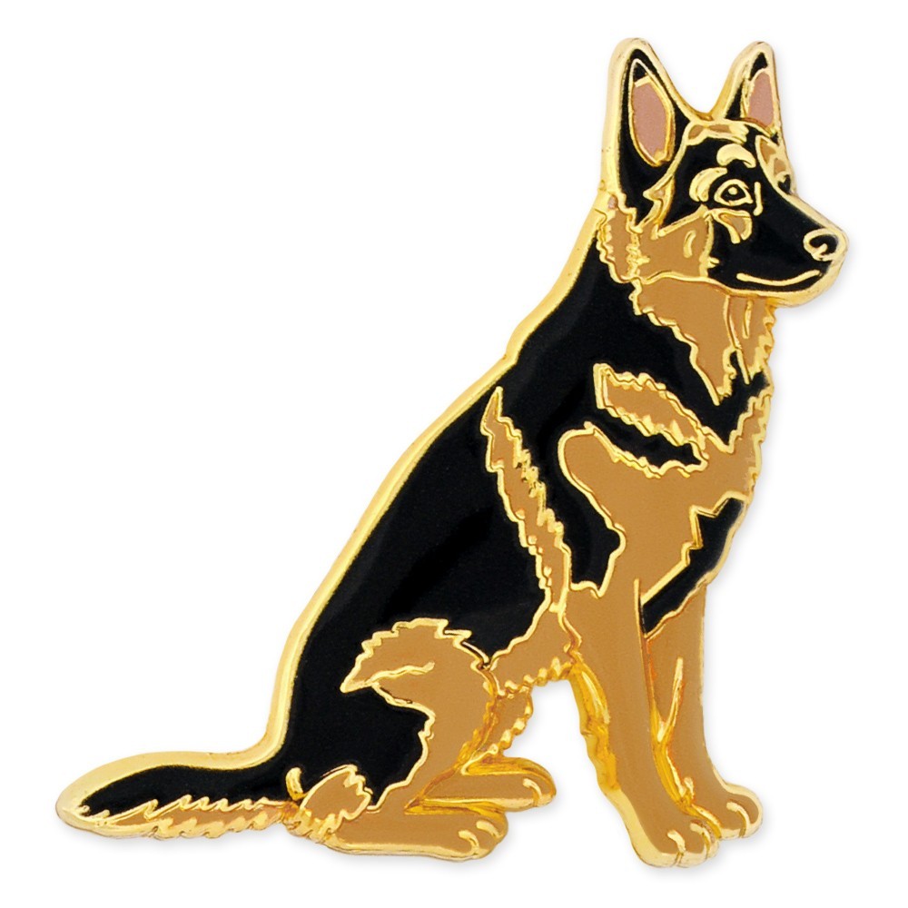 PinMart’s German Shepherd Lapel Pin – 3D Enamel Dog Pin