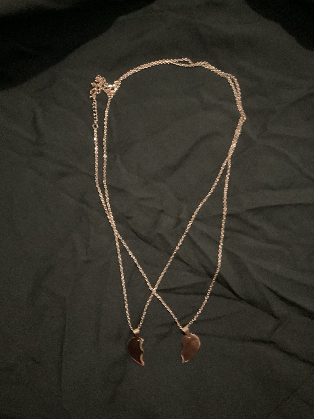 Cadena De Corazón Para Parejas De Color Rosado