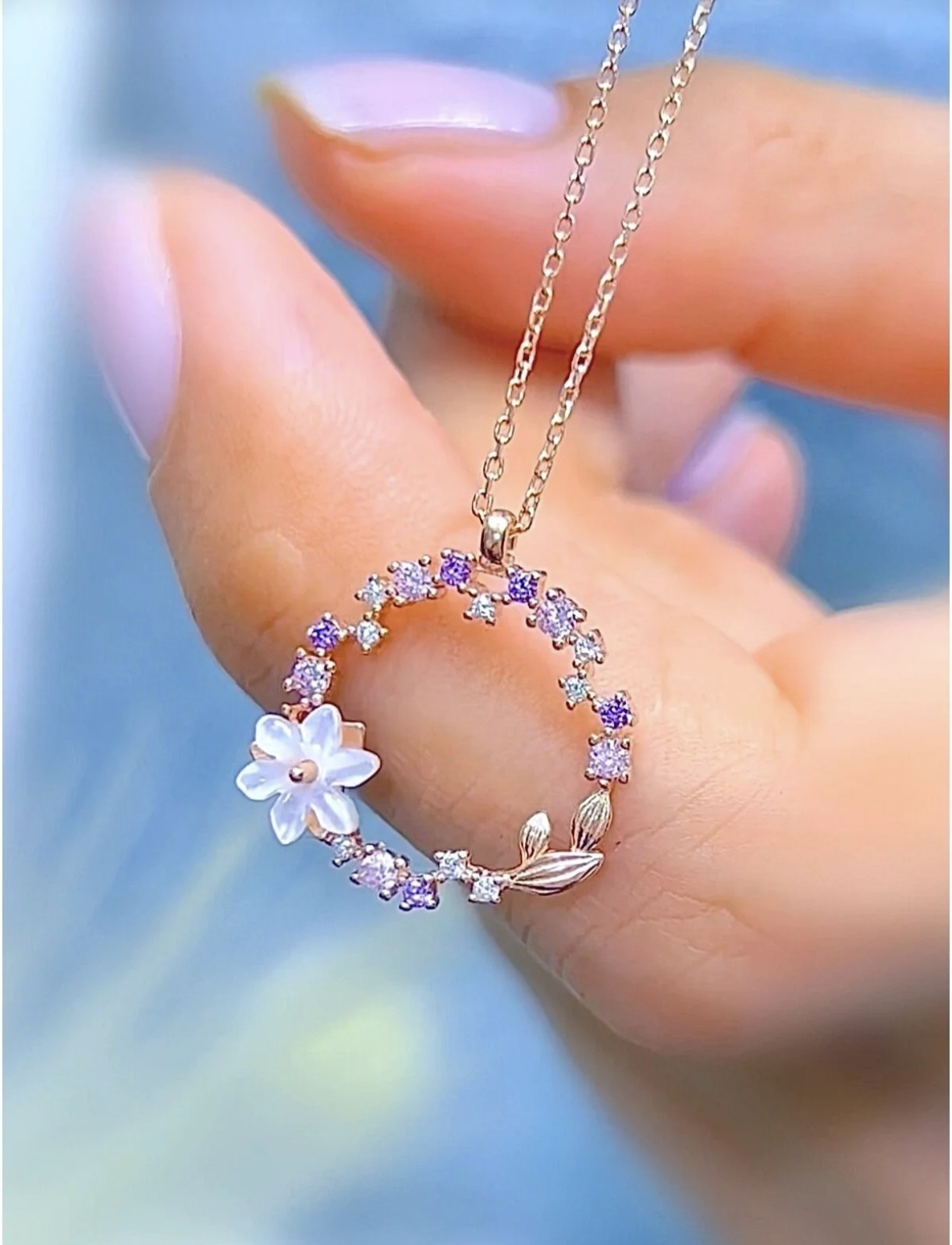 silver necklace women 925