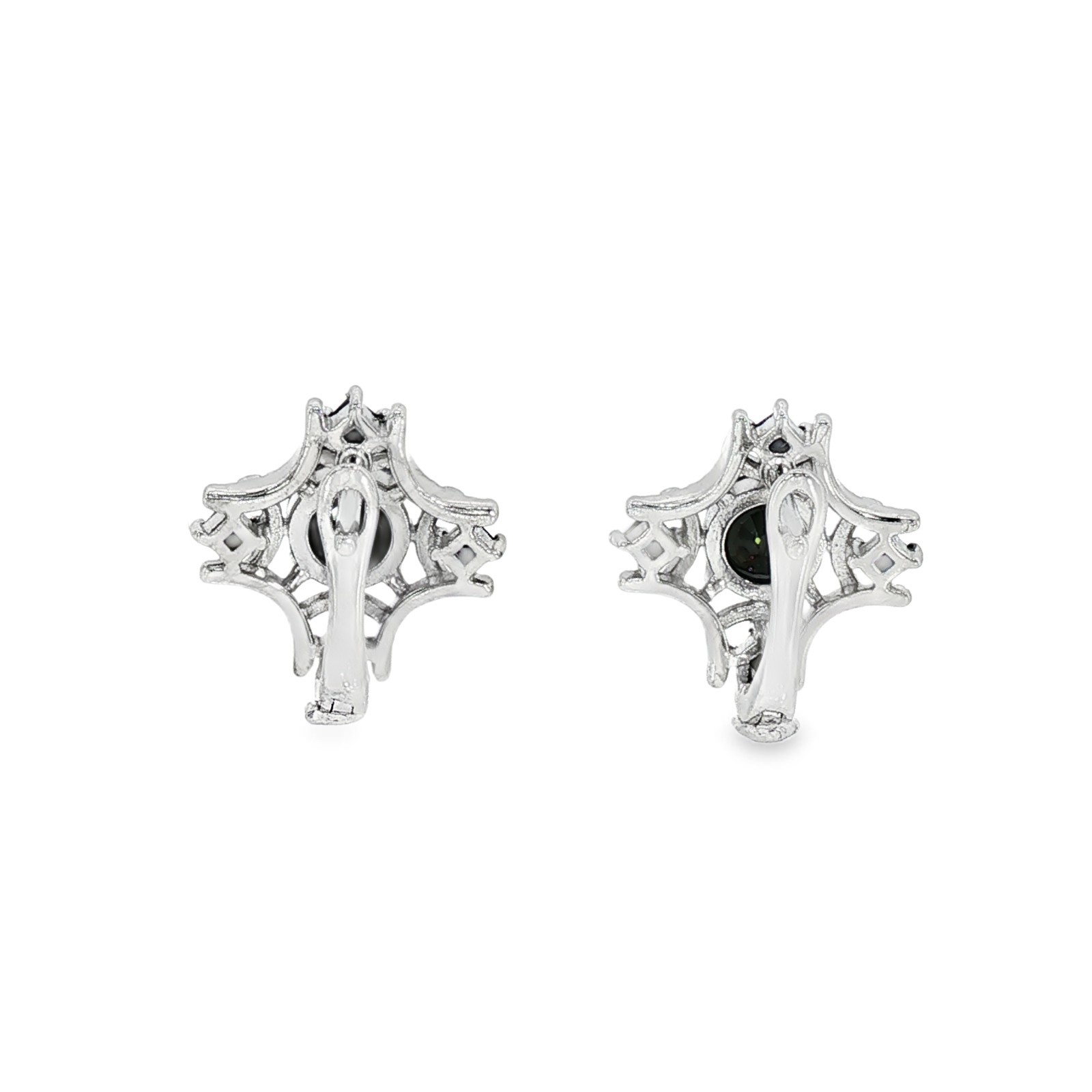 925 Sterling silver Earing Round 6.00MM Sapphire Kanchanaburi Gemstone Jewelry.