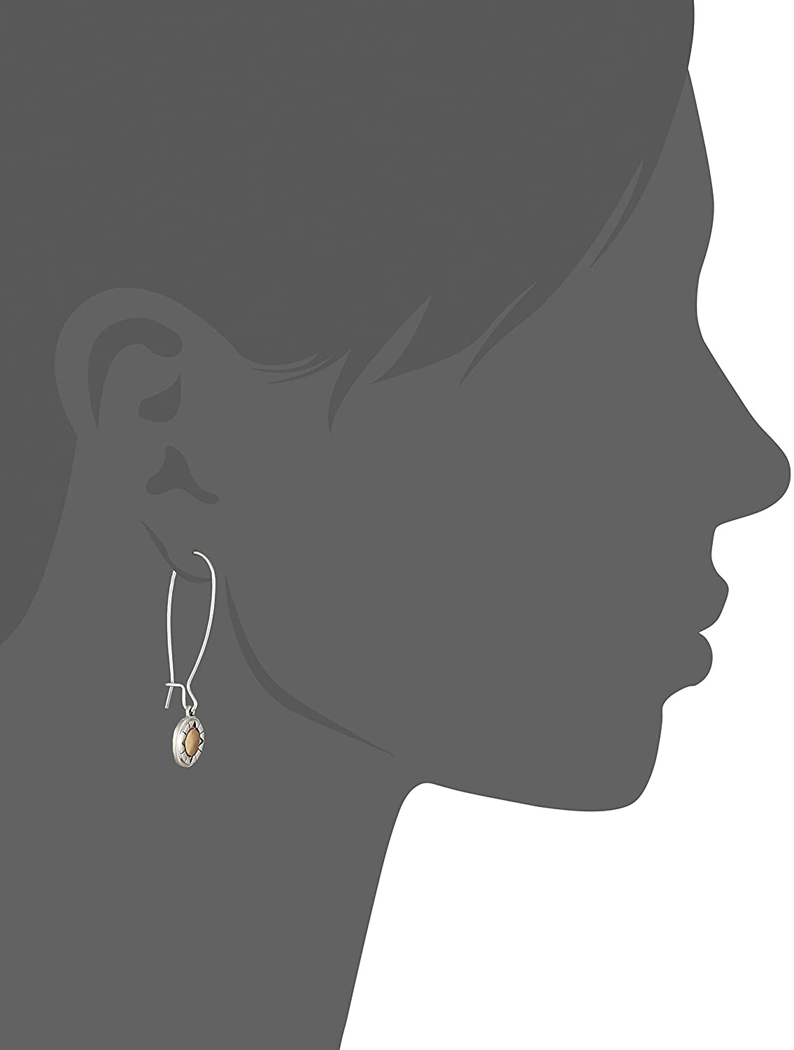 The Sak Womens Elongated Metal Drop Earrings nwt #SAK100