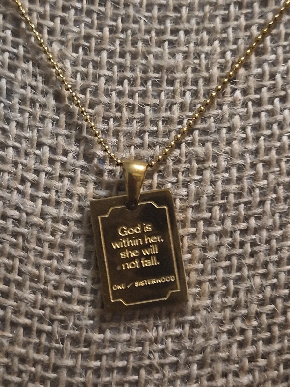 Inspirational Stainless Steel Necklace