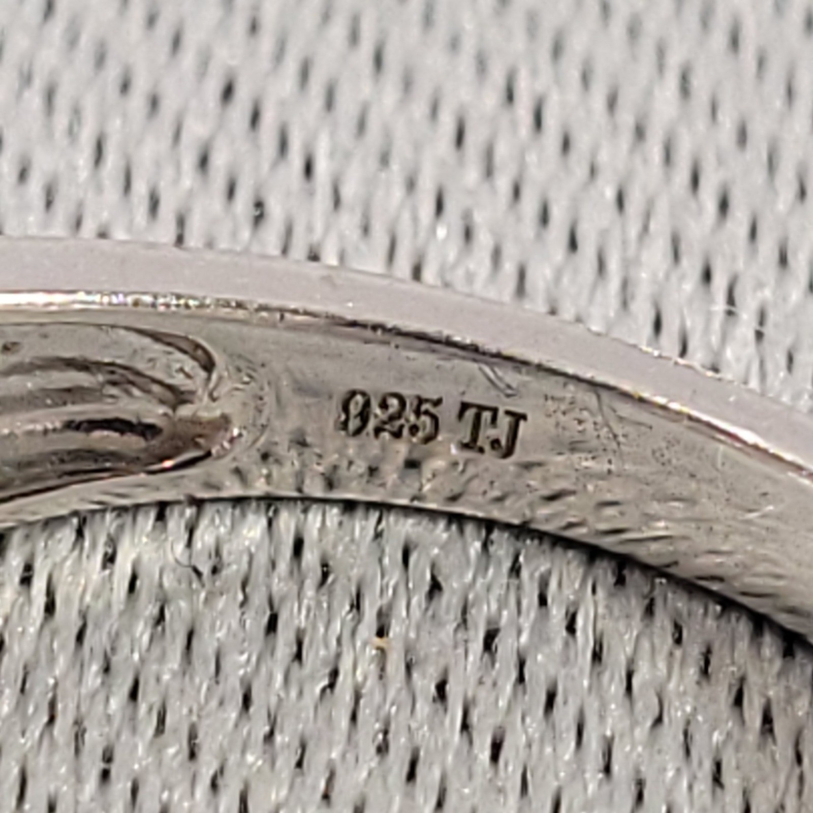 TJ Sterling Silver Ring Multi Row Crossover Red White Blue 4th July 925 Size 7.5