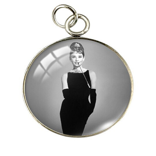 NEW Audrey Hepburn Breakfast At Tiffany’s Silver Necklace Pendant DIY Jewelry