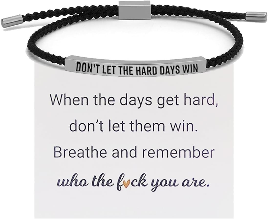 Positive Outlook Engraved Bracelet – Adjustable Handmade Gift for Loved Ones