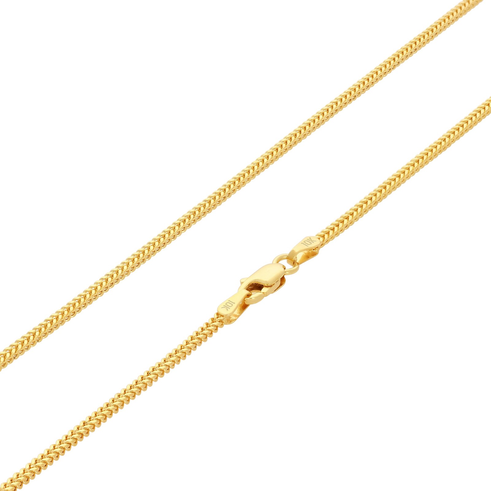 10k Yellow Gold 1.5mm-6mm Franco Box Bracelet Chain Men Women 7″ 7.5″ 8″ 8.5″ 9″
