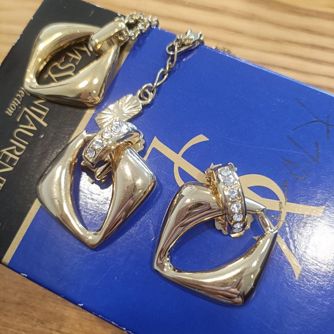 Yves Saint Laurent Necklace and Earring Set No Accessories