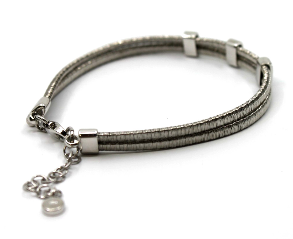 Sterling Silver Cubic Zirconia Adjustable Bracelet 7-9″in