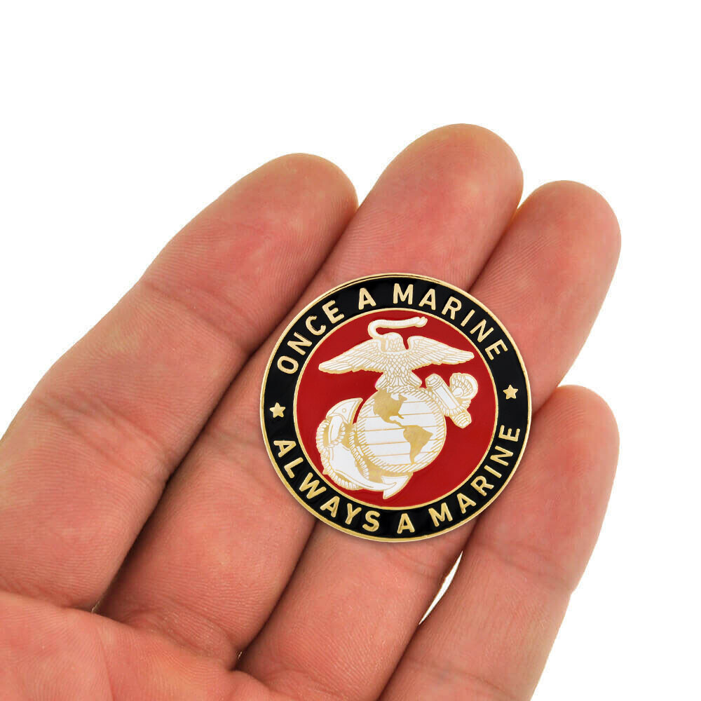 PinMart Officially Licensed U.S.M.C. Once a Marine Pin