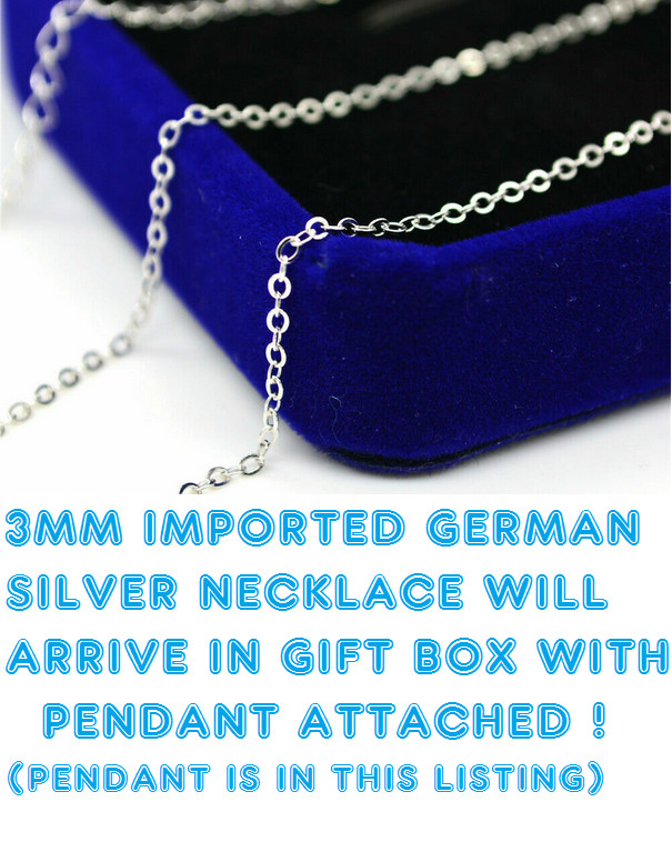LARGE JESUS CROSS CRUCIFIX RELIGIOUS FAITH German Silver Pendant 24″ Necklace