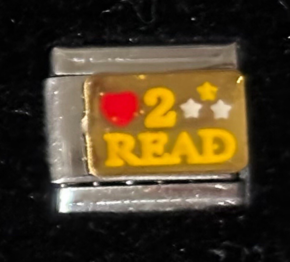Love Heart 2 Read Wholesale Italian Charm Enamel Link 9MM K3456 – K45-2